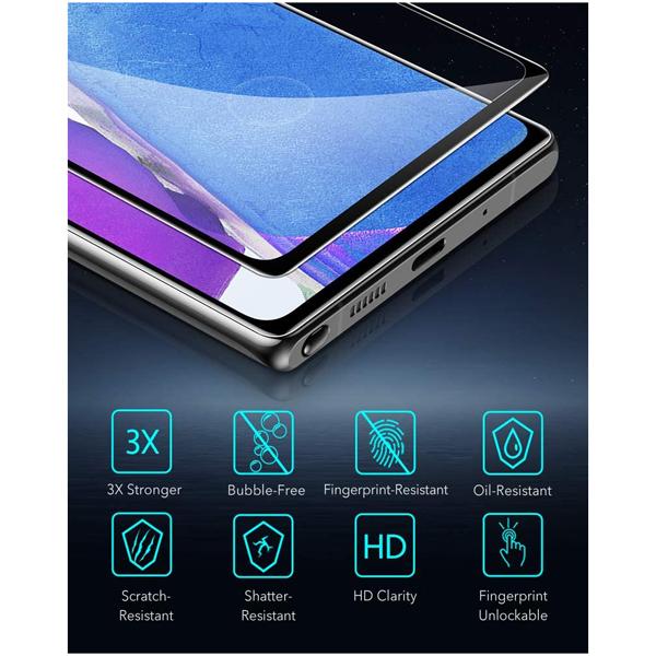 Huawei P20 Temepered Glass Full Cover Black