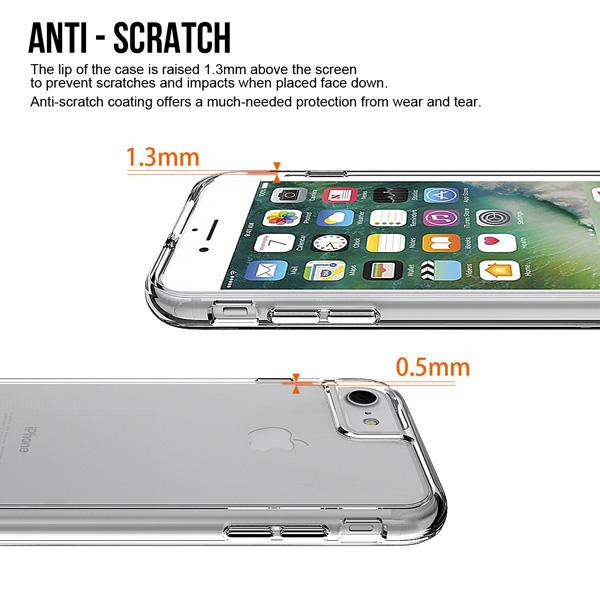 iPhone 7/8/SE Clear Hybrid Case