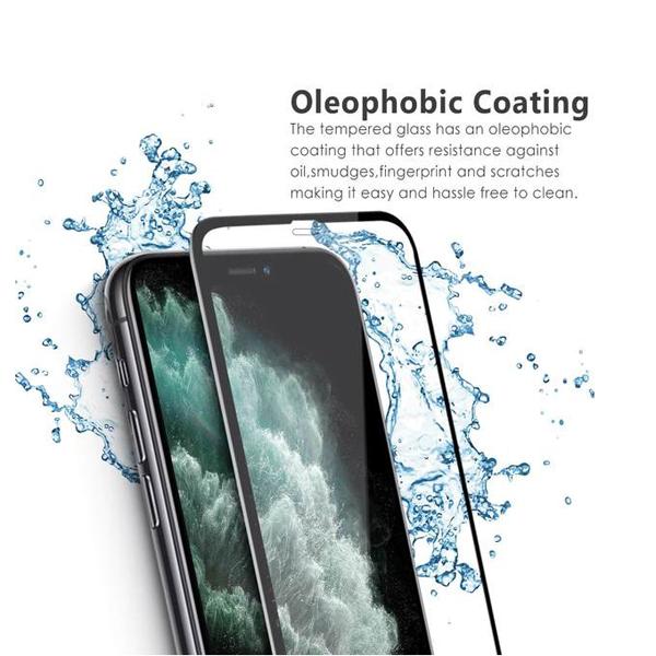 iPhone 12 Mini Tempered Glass Full Cover Black